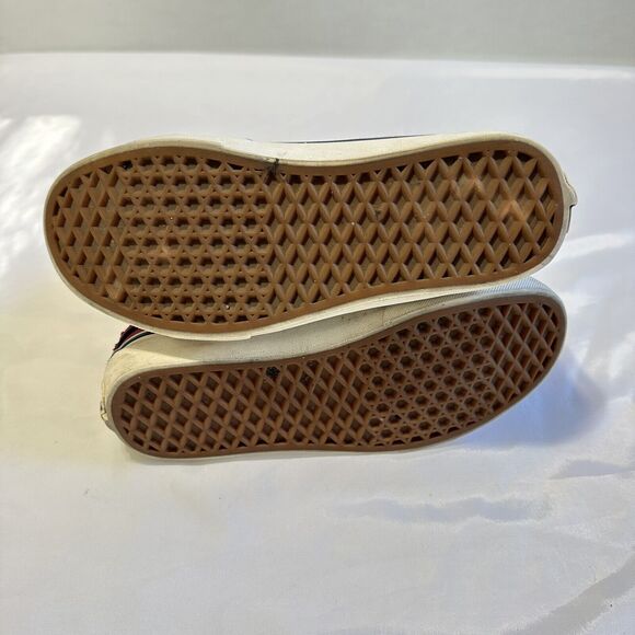 Size 7.5 Women 6 Men- VANS Sk8-Hi 138 Decon High Red Rainbow Burgundy - Picture 10 of 10